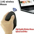 thumbnail image 5 of YZEGDCH Spring 6D 2.4G Wireless Ergonomic Vertical Mouse Optical 1600DPI Gaming Mic,Black, 5 of 8