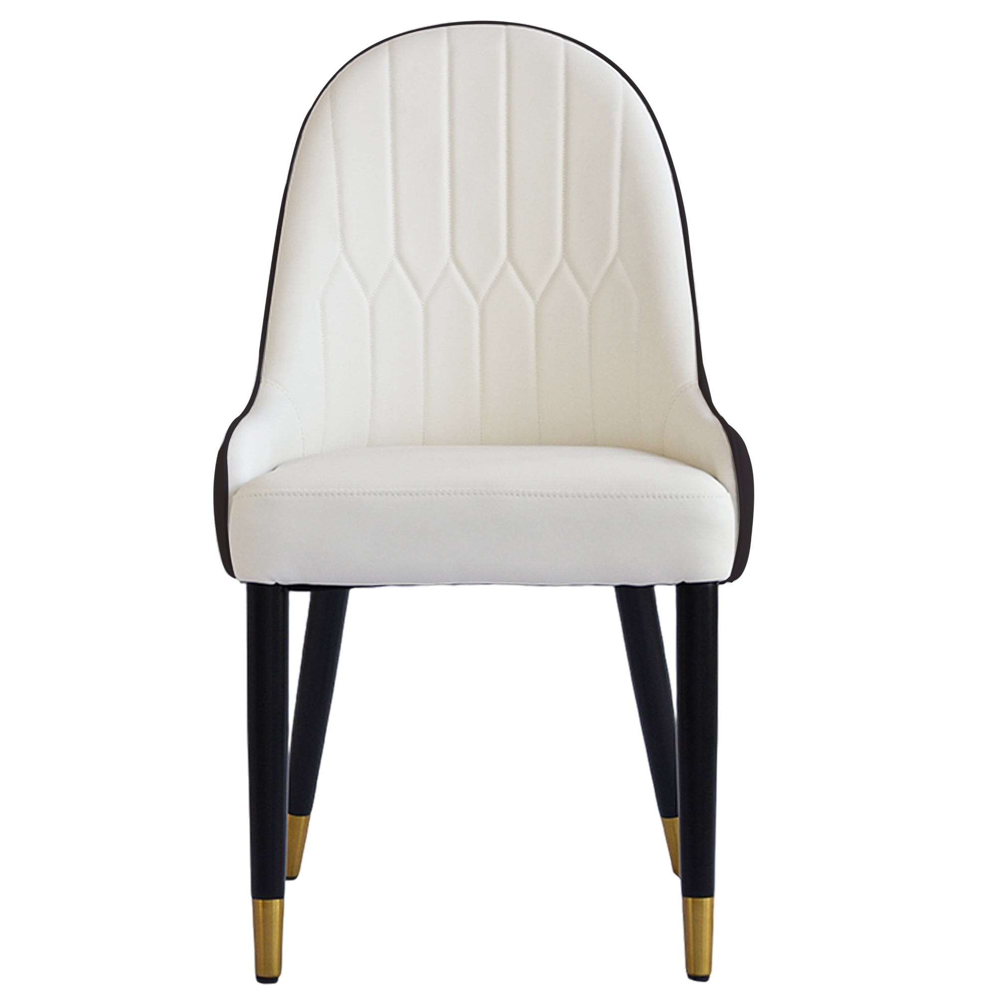 bokifol Upholstered Dining Chairs Set of 2, Modern Armless Chairs for Kitchen, Dining Room Chairs Metal Legs