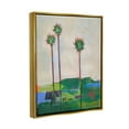 thumbnail image 3 of Stupell Industries Modern Palm Trees Landscape Abstract Painting Gold Floater Framed Art Print Wall Art, 17 x 21, 3 of 9