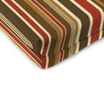 thumbnail image 4 of Jordan Manufacturing Sunbrella 17" x 19" Brannon Redwood Multicolor Stripe Rectangular Outdoor Chair Pad Seat Cushion with Ties (2 Pack), 4 of 11