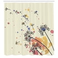thumbnail image 3 of Ambesonne Dandelion Shower Curtain, Blowball Color Stain, 69"Wx84"L, Multicolor, 3 of 3