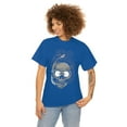 thumbnail image 4 of Diving Funny Vacation Mask Skull Unisex Heavy Cotton Tee, 4 of 9