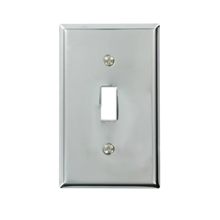 Chrome Ignition Switch Cover - Leviton Chrome Toggle Switch Wall Plate Cover Switchplate 1901