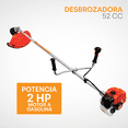 thumbnail image 4 of Desbrozadora Gimterra 52cc BC520 2HP Gasolina 2 Tiempos con Disco 3 Dientes, 4 of 5