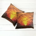 thumbnail image 2 of Ambesonne Orange Throw Pillow Cover 2 Pack, Sunset over Horizon Sea, 18", Orange, 2 of 6