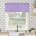 thumbnail image 4 of Minimalist Solid Color Valances for Windows Pure Lavender Purple Simple Rod Pocket Curtain Valance Window Treatment Short Curtains for Kitchen Living Room, 60"x18", 4 of 5