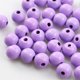thumbnail image 5 of Kearding Kit de cuentas de con agujeros, manualidades, fabricación de joyas, dijes, juego de cuentas de 16mm, colores, bola Kits de decoración para fiestas Violeta, 5 of 6
