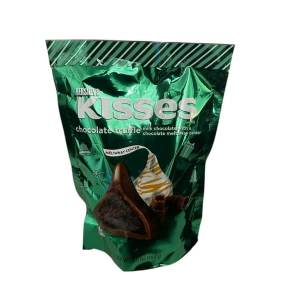 Hershey’s Kisses Chocolate Truffle Milk Chocolate Meltaway Center, 6.5 oz Bag