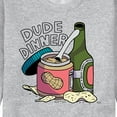 thumbnail image 3 of Instant Message - Dude Dinner Peanut Butter Beer - Men's Crew Neck Fleece Pullover, 3 of 6