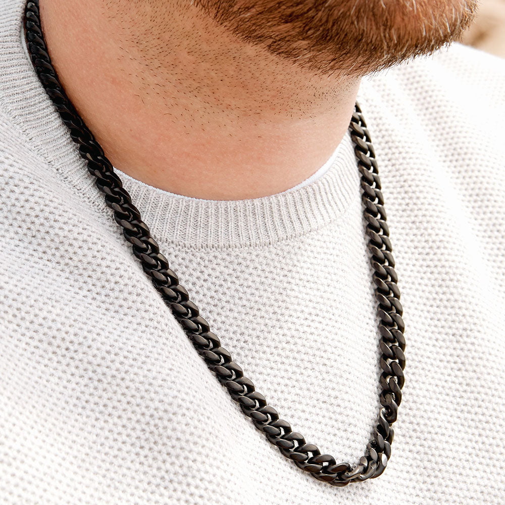 6.3mm Large Stainless Steel Ball Chain Mens Necklace