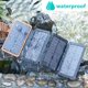 thumbnail image 4 of Cargador solar 25000mAh Banco de energía portátil de 4 paneles Banco de energía a prueba de agua con 2 USB para acampar al aire libre para tableta de teléfono ACTIVE Biensenido a ACTIVE, 4 of 5