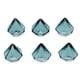 thumbnail image 4 of 6 Piezas de Forma de Diamante Globo de Cristal de Botella Colgantes de de Imitación De color verde oscuro, 4 of 7