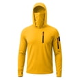 thumbnail image 3 of UPF 50+ Fishing Shirts for Men Sun Protection Hoodie Rash Guard Outdoor Hiking Running Fish Shirt with Face Mask, 3 of 7
