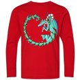 thumbnail image 3 of Inktastic Christmas Dragon with Candy Cane Long Sleeve Youth T-Shirt, 3 of 5
