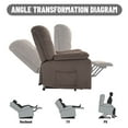Lift Recliner, Electric Power Lounge Single Sofa for Elderly and