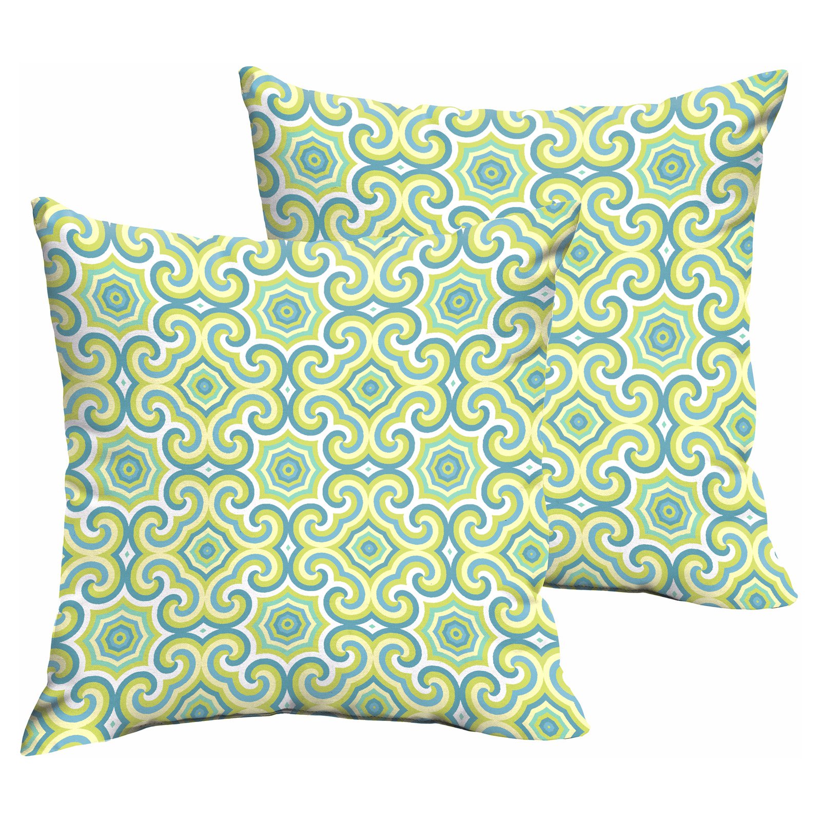 Mozaic Company Osbourne Outdoor Knife Edge Square Pillow Set