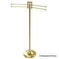 thumbnail image 4 of Allied Brass Solid Brass Towel Stand with 4 Pivoting Swing Arms Brushed Bronze Brushed, Bronze Finish, 4 of 5