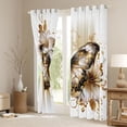 thumbnail image 3 of Manfei Flying Butterfly Blackout Curtains Set of 2 (52x84 Each) for Female Men,Vintage Aesthetic Window Curtains,Chic Floral Flowers Curtains and Drapes,Breathable Home Decor, 3 of 6