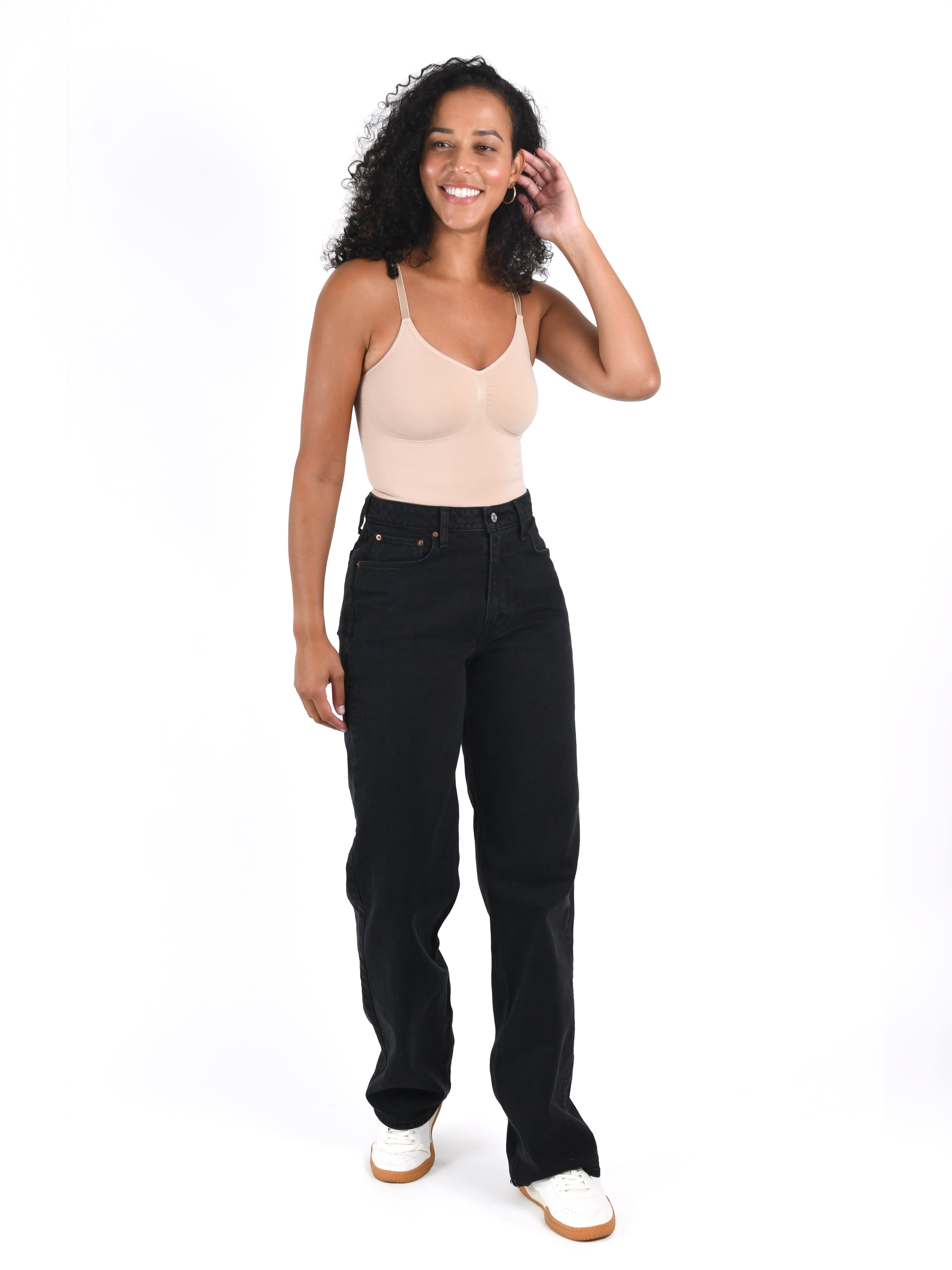 Joyspun Women's Seamless Sculpting Thong Bodysuit, Sizes S-XXXL