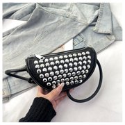 Aellinatey Elegant Studded Underarm Bags for Women Shoulder Bag Travel Satchel Purse