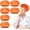 orange, variant on 6 Pcs Unisex Elastic Chef Hat,Mesh Chef Hats for Women,Nets Chef Hat Kitchen Cooking Chef Cap Adjustable Food Service Caps for Adults