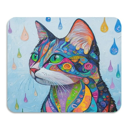 

Diatom Mud Drain Pad 15.7X11.8 Inch Dish Drying Mats Magical Mat Magic Mat Kitchen Drain Mat Coffee Drain Mat Table Drain Mat Green Eyes Cool Cat