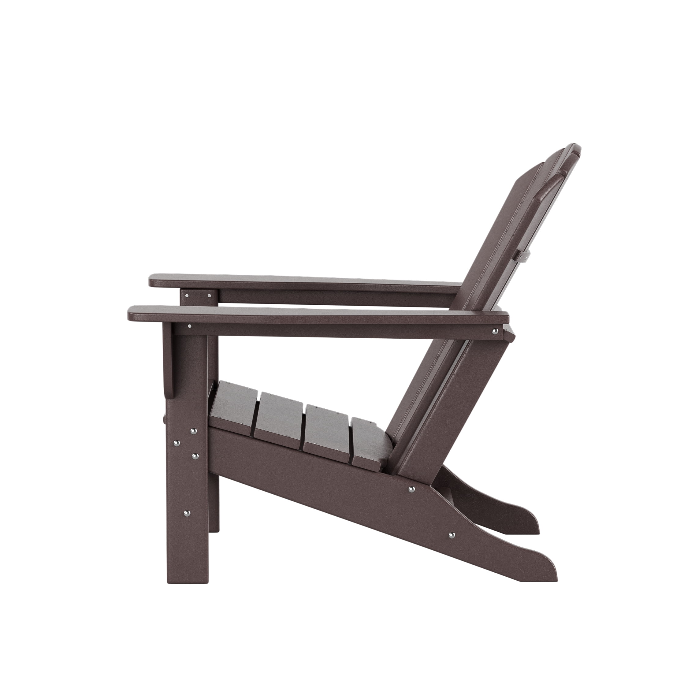 Westin Outdoor Patio Adirondack Chair (Set of 4), Dark Brown