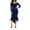 Navy, variant on KISSMODA Women's V Neck Formal Dress Bodycon Maxi Evening Party Dresses Bridesmaid Swing Wedding Gown