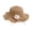 Khaki, variant on Floral Sun Hat for Women - Wide Brim Summer Beach Hat - Lightweight Packable Protection for Travel, Garden, Pool, and Vacation - Stylish Floral Design for Ultimate Comfort