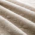 thumbnail image 5 of UNIKOME Lightweight 3 Piece Microfiber Coverlet Set Quilted Design, Khaki, Full/Queen, 5 of 5