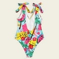 thumbnail image 4 of Womens Swimsuits Watermelon Print Buckle Design Bikini Tankinis Set Multicolor Womens Bathing Suits S, 4 of 8