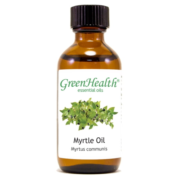 Myrtle Essential Oil - 2 fl oz - Amber Glass Bottle w/ Cap - GreenHealth