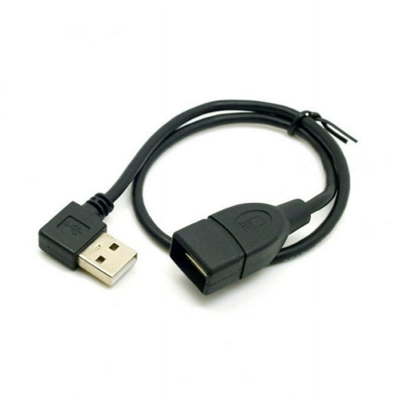 FVH 480Mbps USB 2.0 Left Angled 90 Degree A Type Male to Female Extension Cable 40cm