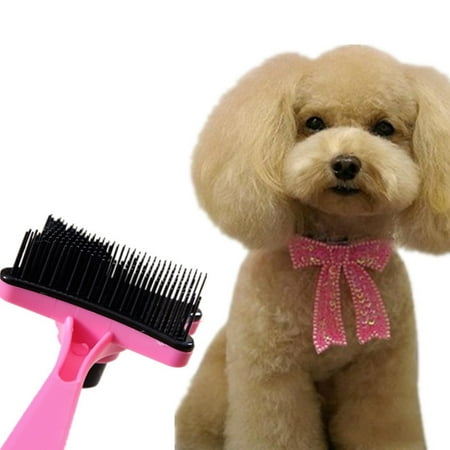 Pet Dog Cat Hair Grooming Brush Comb Easy to Clean Hair Fur Shedding