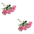 thumbnail image 4 of relayinert 10pcs/set Celebrate Christmas In Style Stunning Silk Flower Arrangements – Many Colors Available Can Change The Shape Light Pink color 2Set, 4 of 6