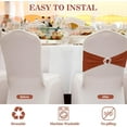 thumbnail image 4 of Wehilion Spandex Chair Sashes with Crown Buckle Spandex Stretch Chair Bands Cover Ties with Buckle Slider Chair Cover Band Chair Sashes Chair Cover Bands with Buckle,20/30/50/100pcs, 4 of 6