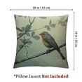 thumbnail image 4 of Fenyluxe Throw Pillow Covers Robin Sitting On Tree Branch Red Yellow Leaves Autumn Bird Fall White Nature Decorative Square Pillowcases Cushion Cover 2pcs White, 4 of 7
