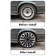 thumbnail image 4 of Tapacubos De 15 Pulgadas, Juego De 4 Tapacubos Universales De ABS A Presión Con Diseño Resistente A Impactos Para Llantas De Acero R15 De Coche, Camión, SUV, 4 of 7