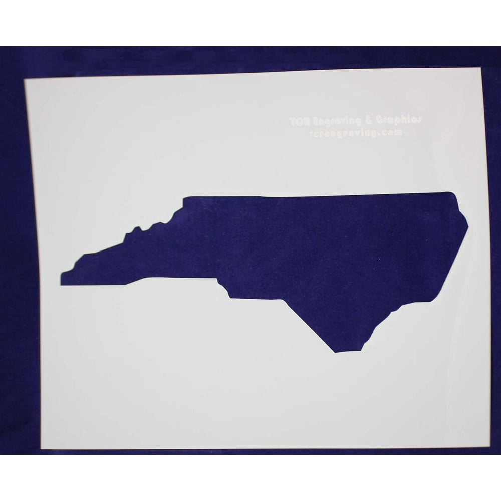 State of North Carolina Stencil (Large) 17"W x 14"H - Walmart.com ...