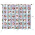 thumbnail image 5 of Pioneer Flower Floral Print Pattern Shower Curtain 84”x72", Bathroom Decorative Shower Curtain Set with 12 Hooks, Waterproof Washable, 5 of 6