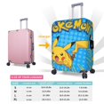 thumbnail image 5 of Anime Cartoon Pokemon Pikachu (4) Travel Suitcase Protector Elastic Washable Protective Baggage Covers With Concealed Zipper For 25-28 Inch Suitcase - L, 5 of 5