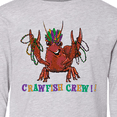 thumbnail image 4 of Inktastic Crawfish Crew Mardi Gras Crayfish with Beads Long Sleeve Youth T-Shirt, 4 of 5