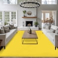 thumbnail image 4 of Yellow Large Area Rugs for Bedroom Living Room, Soft Non Slip Carpet Bedside Rug, Pure Yellow Rectangular Floor Cover Kitchen Accent Rug 8'x10' for Dining Room/Office, 4 of 9