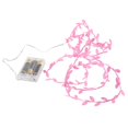 thumbnail image 1 of Guirnalda de luces LED de hoja de 2M y 20LED, bombillas decorativas de alambre de cobre para Halloween (rosa), 1 of 8