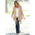 thumbnail image 4 of Woman Within Plus Size Open Front Pointelle Cardigan Sweater, 4 of 6