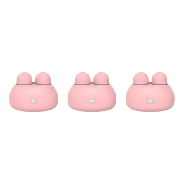 maskred Cute Contact Lens Container Battery AAA Lens Washer Pink 85x60x65mm 3Set