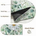 thumbnail image 6 of Green Eucalyptus Leaves Area Rugs 3'x5', Small Throw Rugs for Living Room Bedroom, Daisy Floral Summer Botanical Wooden Indoor Outdoor Rug Non-Slip Low Pile Carpet Runner Reversible Floor Mats, 6 of 8