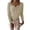 Beige, variant on Long Sleeve Shirts for Women V-Neck Button Solid Knitted Single Breasted Slim Fit Bottomed Casual Tops Basic Tops Tee Tshirt Blouse