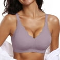 thumbnail image 4 of Womens Seamless Bras No Underwire Scalloped Push Up Bras Soft Wireless Comfort Bralettes Full Coverage Everyday Bra, 4 of 9