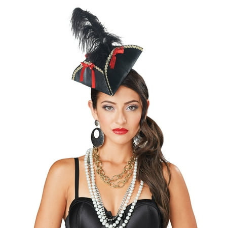 - Deluxe Mini Pirate Tricorn Hat With Feather